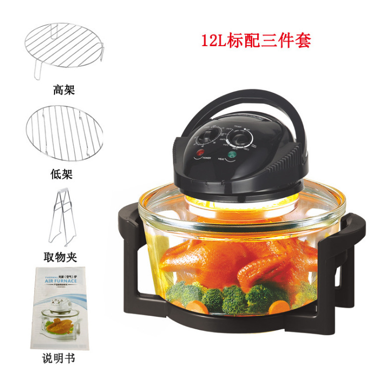 Electric Oven Halogen Oven Microwave Oven Air Fryer Oven Micro Oven Convection Oven 12 Litre Liter 12L 8 in 1 Halogen Oven 3in1 Wholesale