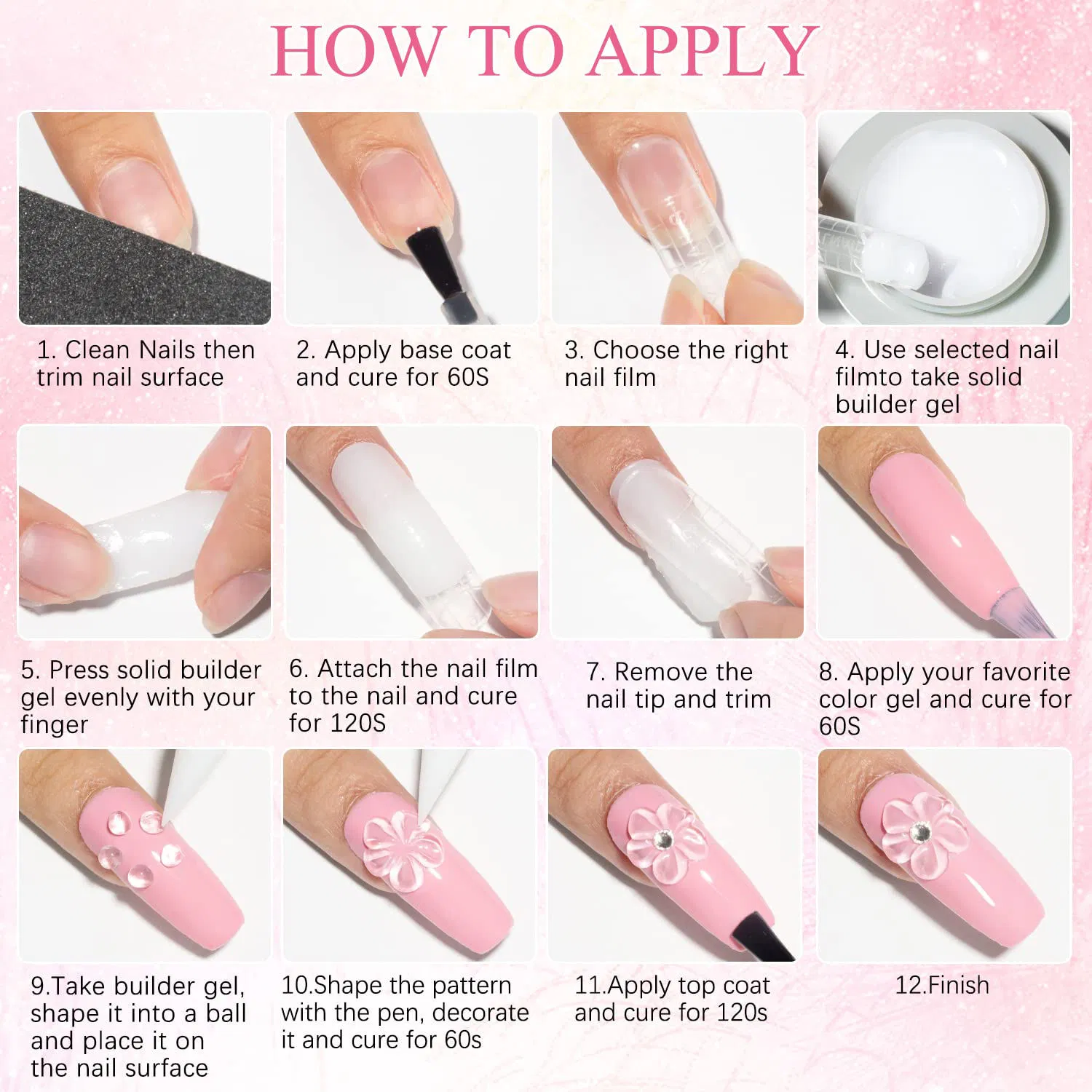 Kerui Colorful Hard Solid Not Non Sticky Hand Extension UV Gel Polish