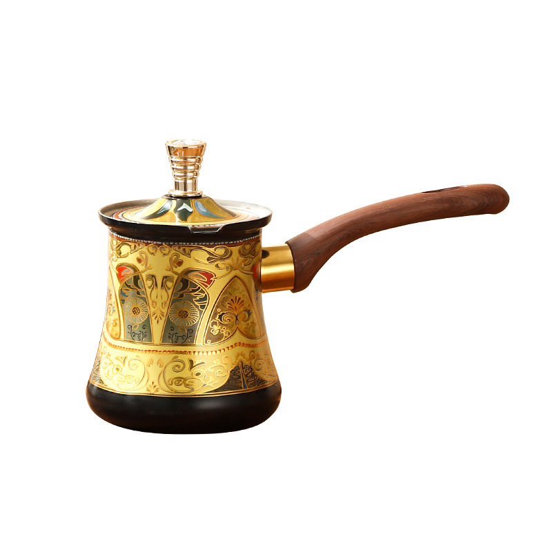 Factory Dircet Sales Classic Artisan Turkish Stainless Steel Handmade Coffee Pot for Party Events