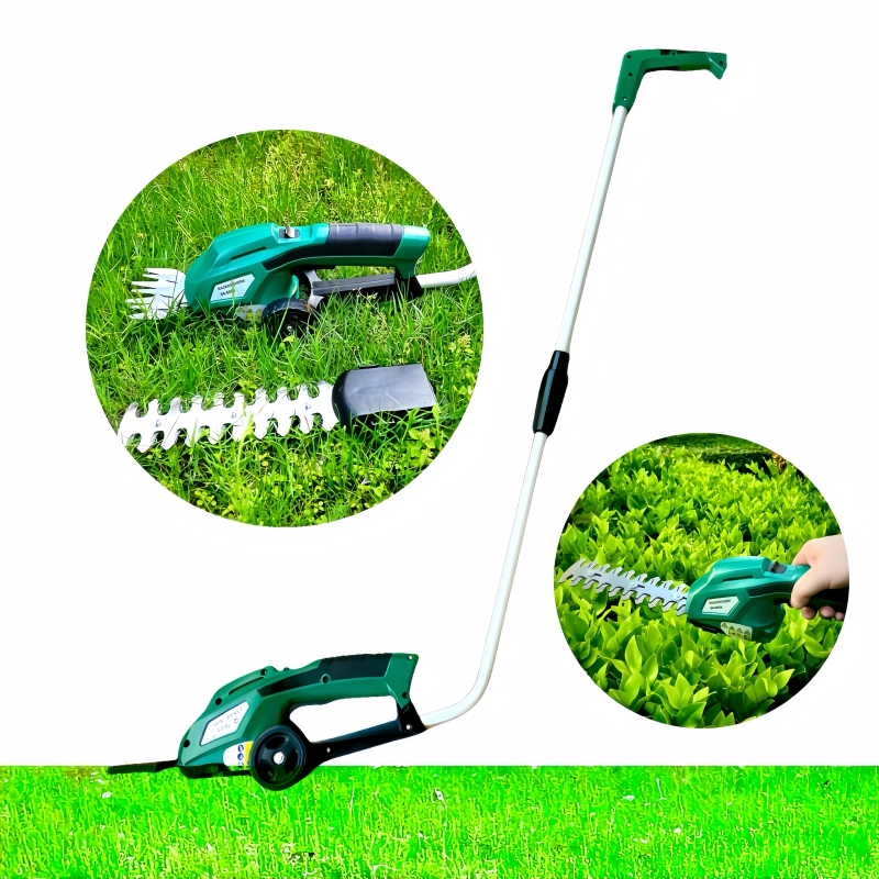 Cordless Electric Pole Hedge Trimmer 7.2V for Garden Pruning and Maintenance
