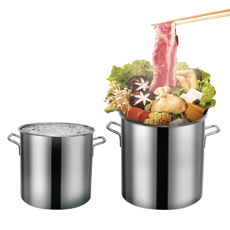 6L-40L Restaurant Buffet Cooking Pot Stainless Steel Soup Pot with Cover