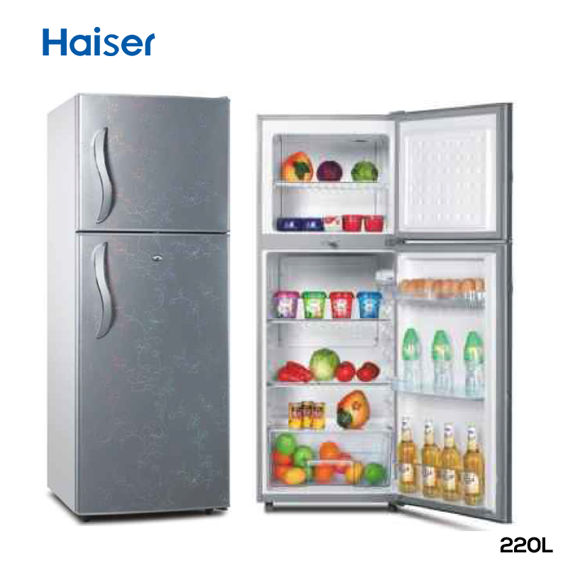 220L Double Door Refrigerators Top Freezer Refrigerator for Home