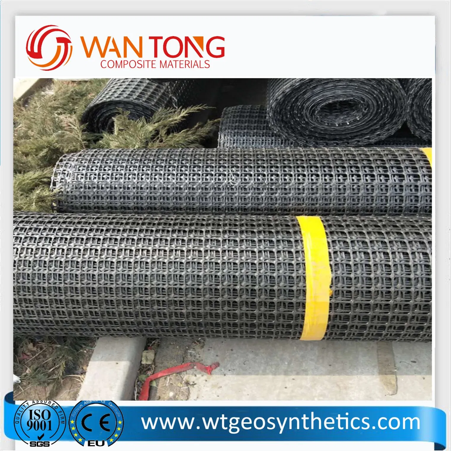 High Quality PP Biaxial Plastic Geogrid
