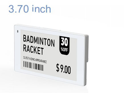 3.7'' B/W E-Ink Network with 2.4G SDR for ESL & Digital Price Tags Risk Control OEM Stm32 Critical Timing