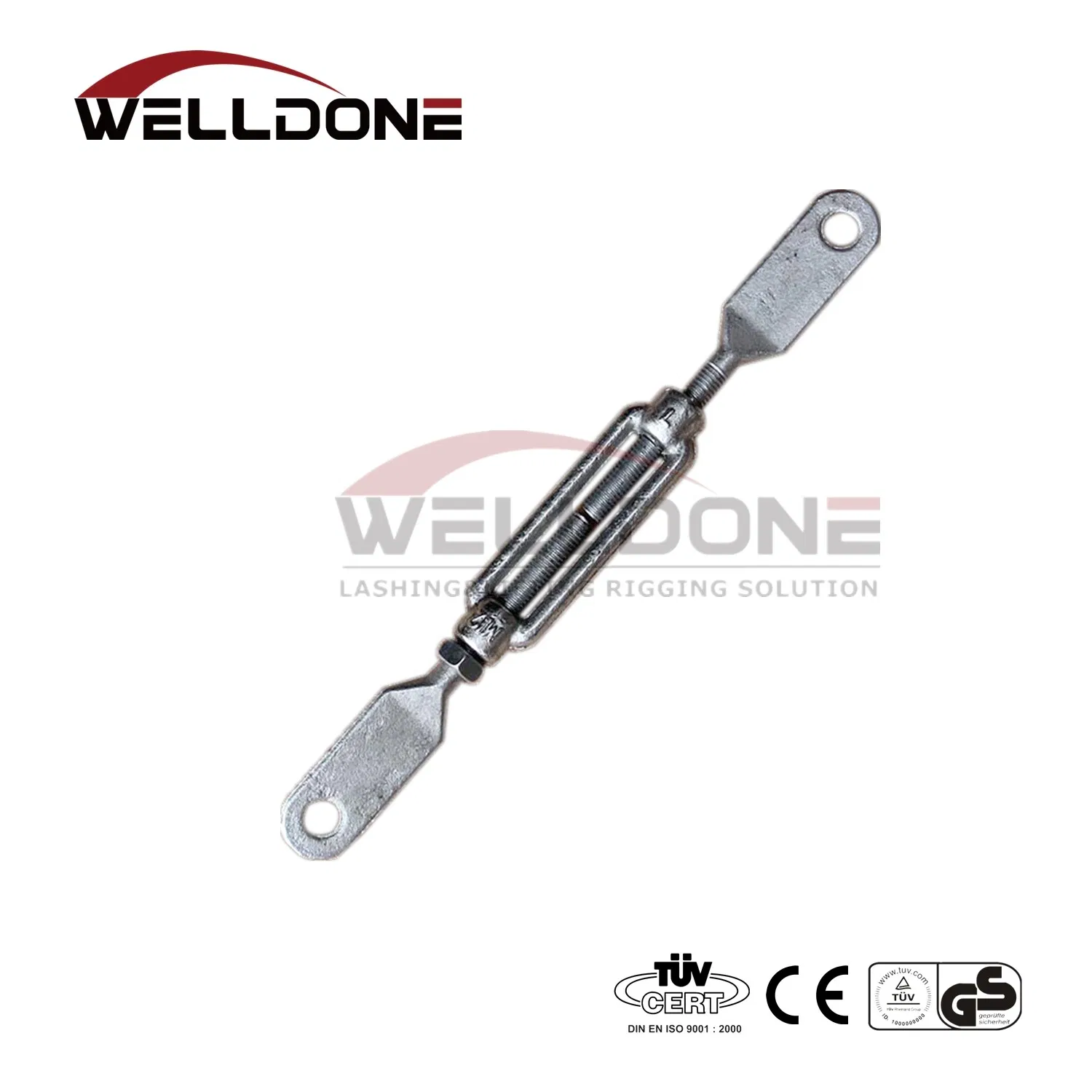 Forging Turnbuckle with Hook, Plates, Stub Ends DIN 1480