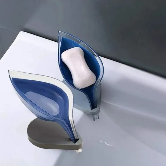 Leaf-Shaped Soap Dish Holder for Effective Drainage and Storage Hh004_20