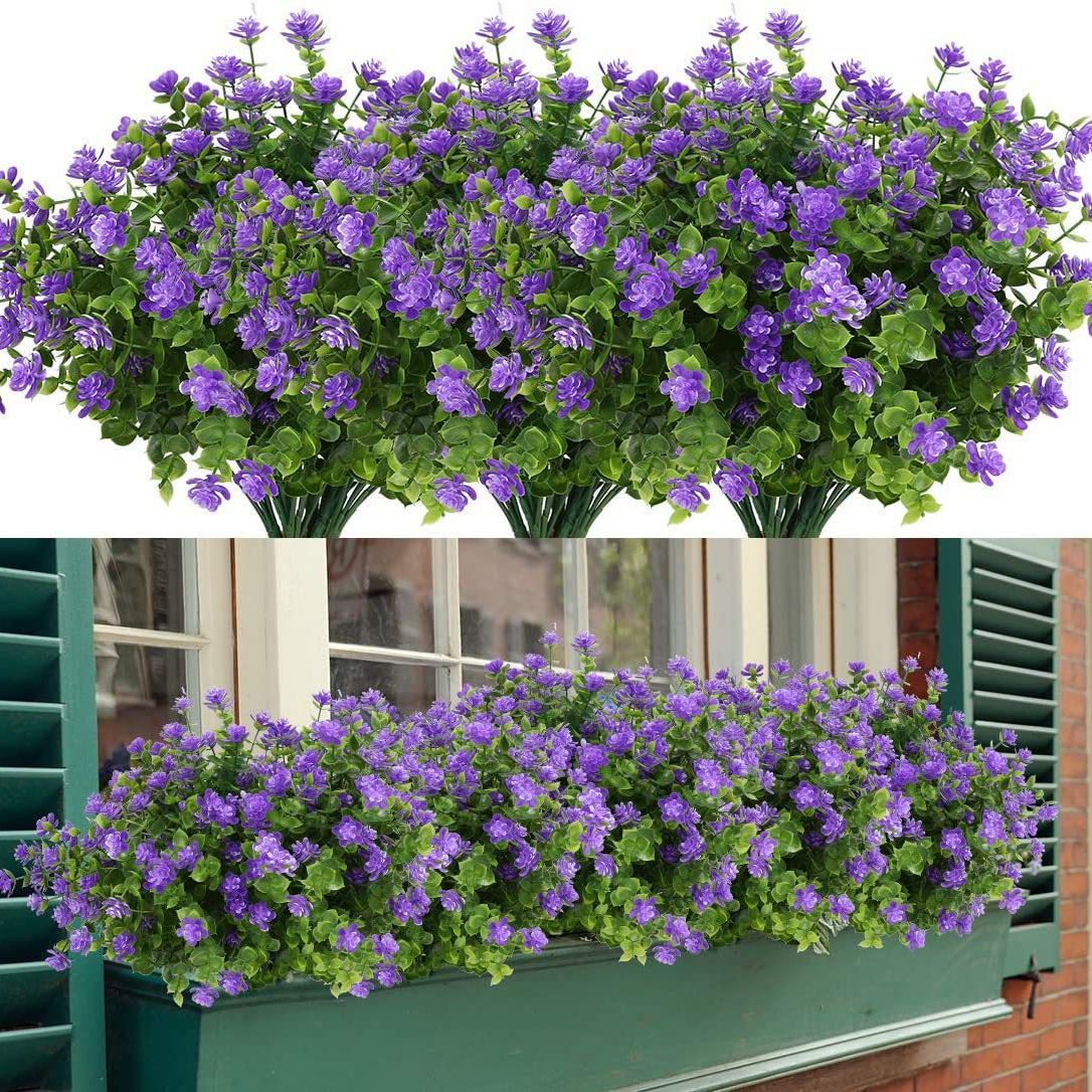 Кустарники искусственные зеленые висячие для сада