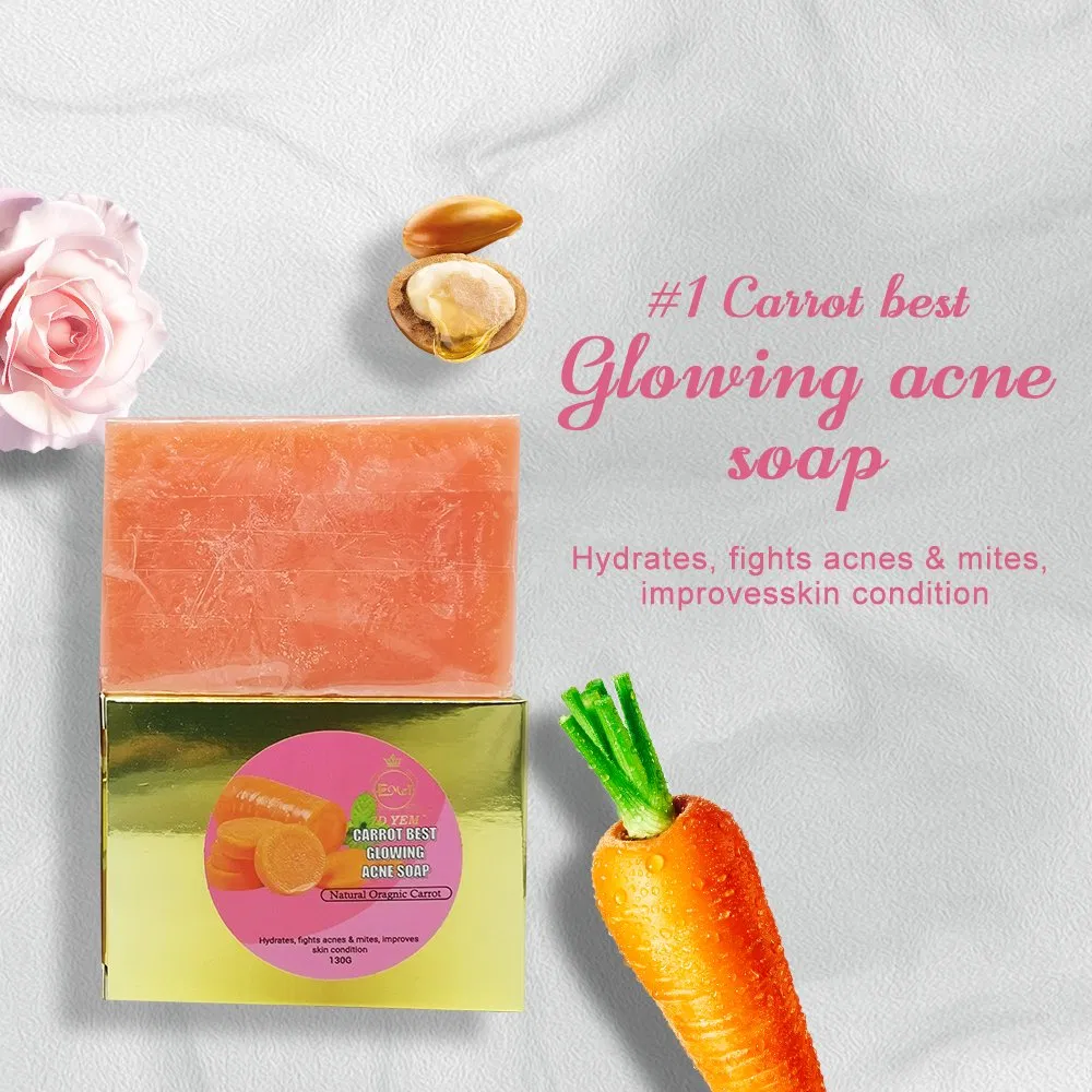 Wholesale Whitening Anti Acne Cleansing Refresh Skin Natural Ingredient Carotene Soap