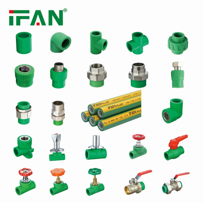 Ifan Manufacturer Wholesale Plumbing Materials PPR Fittings Plastic PPR Pipe Fittings for Water Pipe