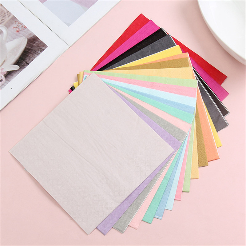 Premium Custom Printed White Paper Napkins for Restaurant and Hotel Dining