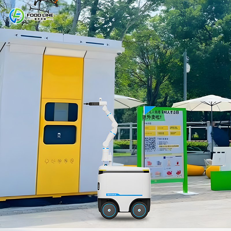 All-Weather Smart Artificial Intelligence Automatic Navigation Food Delivery Service Robot