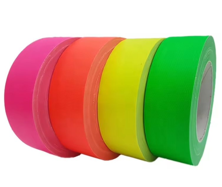 Fluorescent Cloth Duct Tape Waterproof No Resistant UV Neno React Cloth Tape