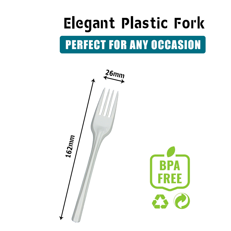 Economy Disposable Light Weight 160mm Cutlery 2g PP White Fork