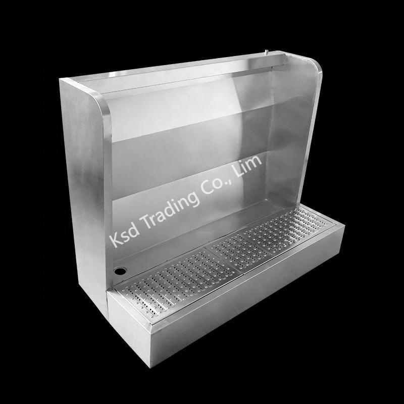 Man Urin Trough Floor Standing Stainless Steel Urinal Toilet with Plumbing Accessories