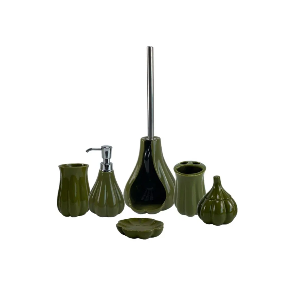 Elegant Minimalist Luxury 4-Piece Ceramic Hotel Bathroom Accessory Set for Luxury Bathrooms