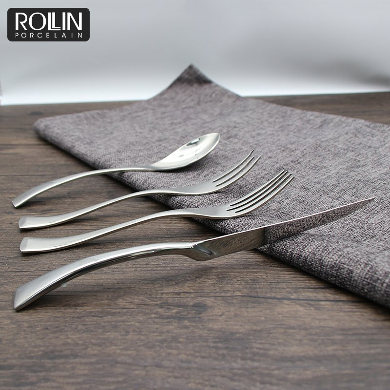 Hot Selling Restaurant Cheap Silver Flatware Set Dinner Spoons Forks and Knife Stainless Steel Cutlery