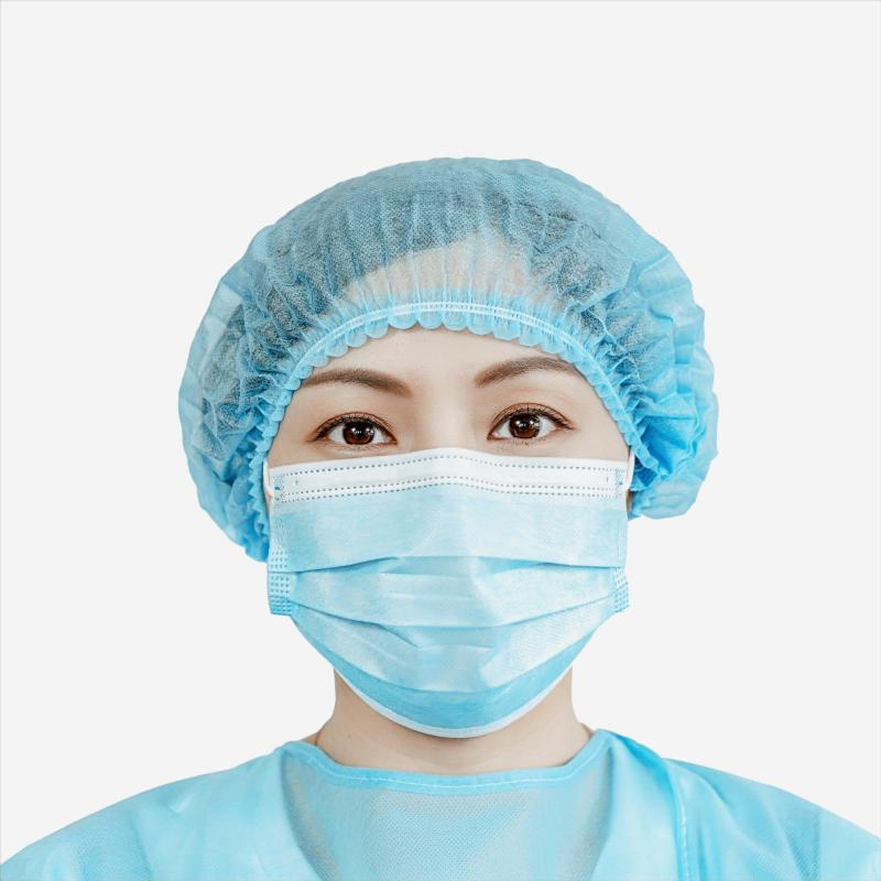 Non Medical Disposable Bouffant Clip Mob Cap with Protection From The Dust