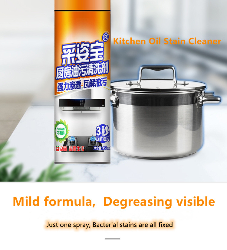 Grease Remover Spray Kitchen Utensil Cleaner