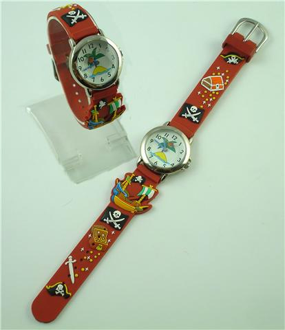 Children's Wristwatch Japan Movement Kids Silicone Watch with Football