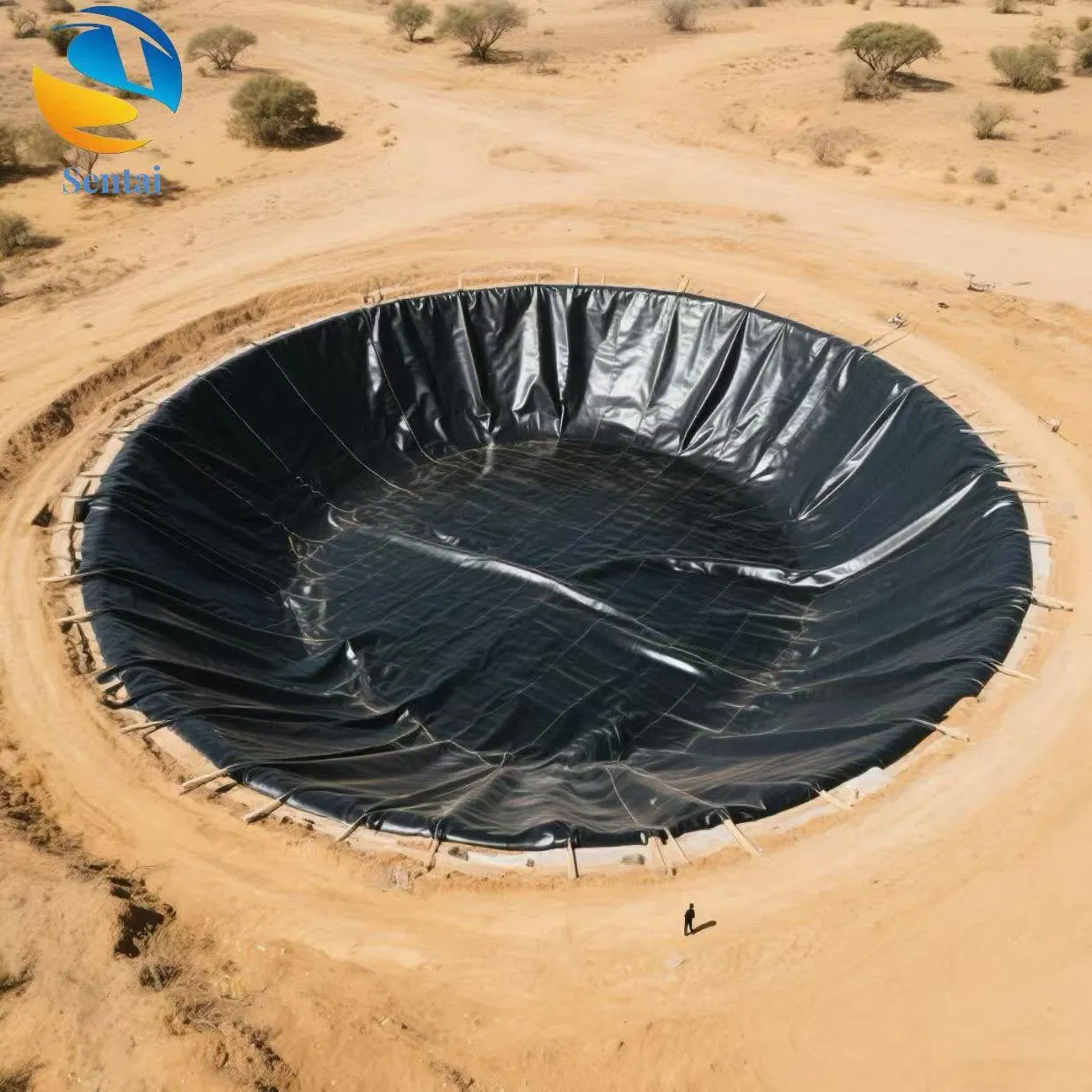 Durable HDPE Geomembrane for Oil Resistance in Pampas Storage Tank Substrate Hazardous Waste Landfill Site Anti Aging Geomembrane