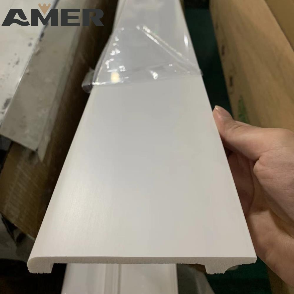 Skirting MDF Pine Mouldings White Baseboard Waterproof Mouldings Interior Decoration Mouldings