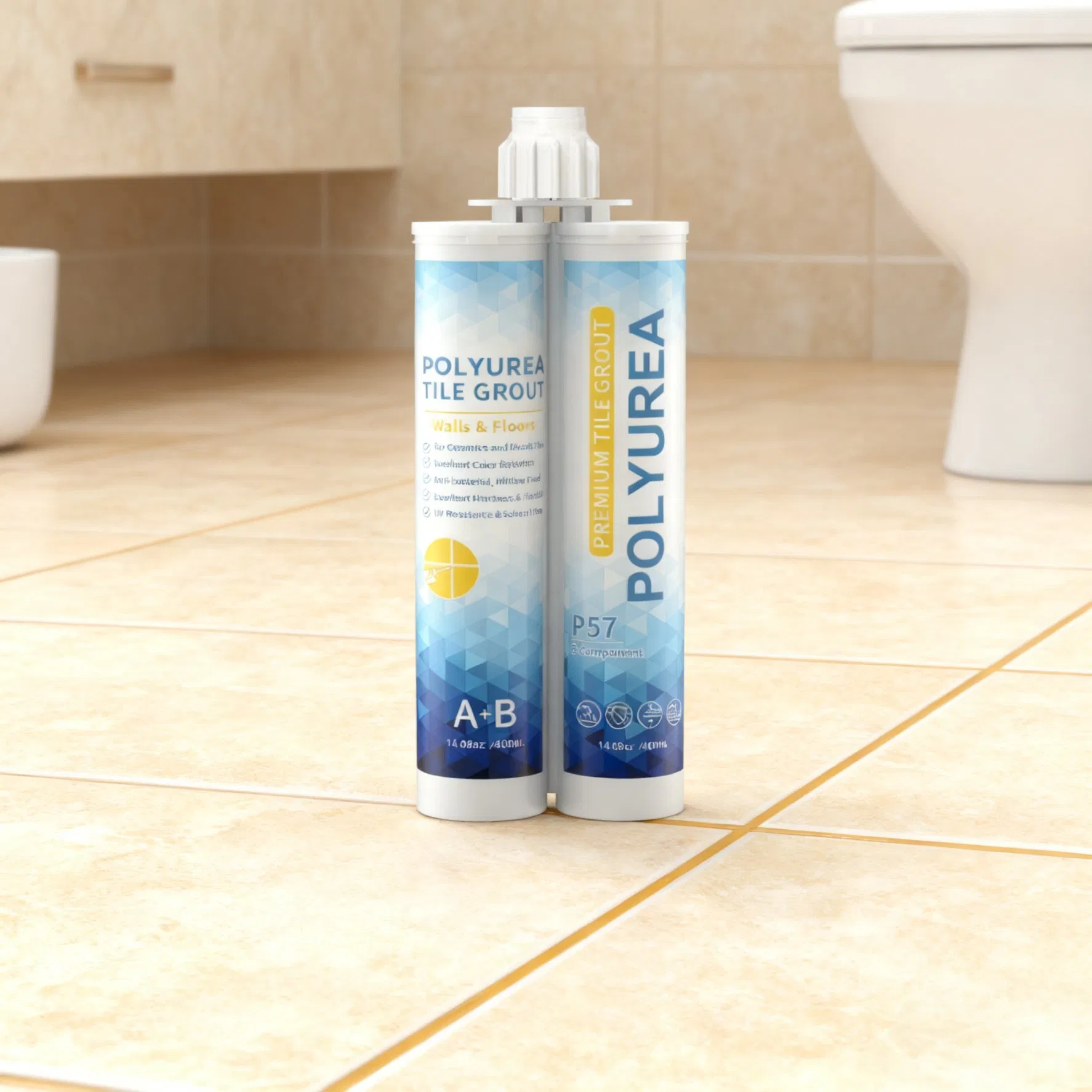 High-Gloss Cohesive Material Anti-Mold Tiled Installation Floor Polyurea Grout