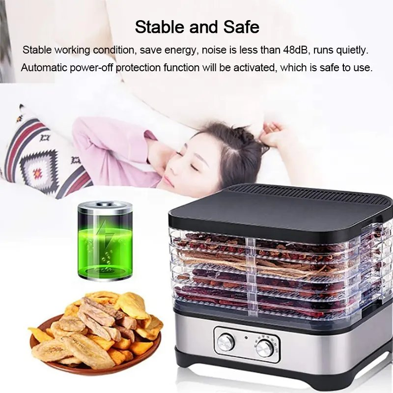 220V Small Home Electric Fruit Food Dehydrator with 5 Trays Electric BPA-Free
