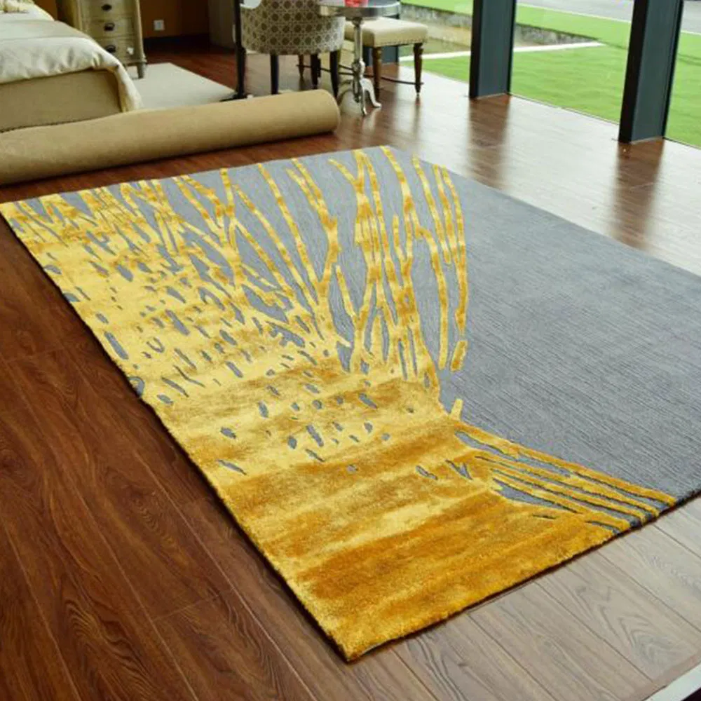 Light Luxury Carpet Handmade Bayonet Rug Wool Carpet Factory