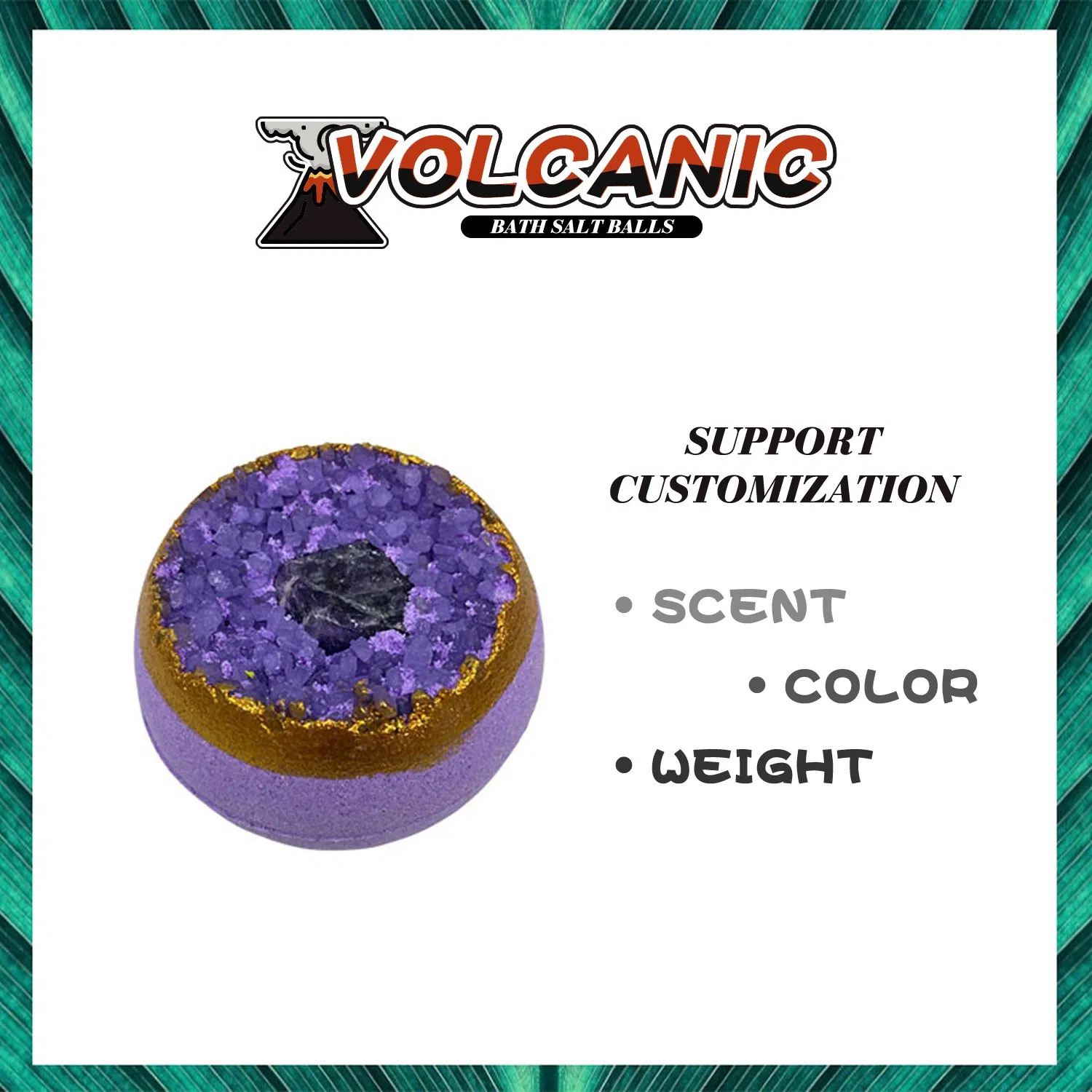 OEM Gentle Cleaning Volcanic Bath Salt Balls for Men
