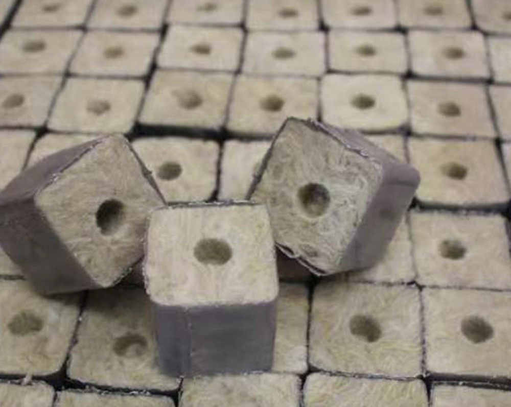 1.5" Stone Wool Cube 4cm Seedling Blocks Rockwool Cubes for Hydroponic Growing