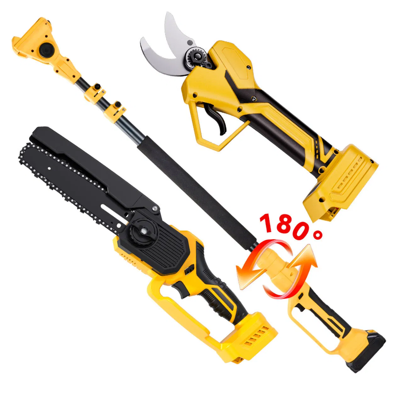 21V Rechargeable Telescopic Tree Pruning Shears Electric Gardening Pruner with Long Handle DIY Grade Saw OEM Customizable