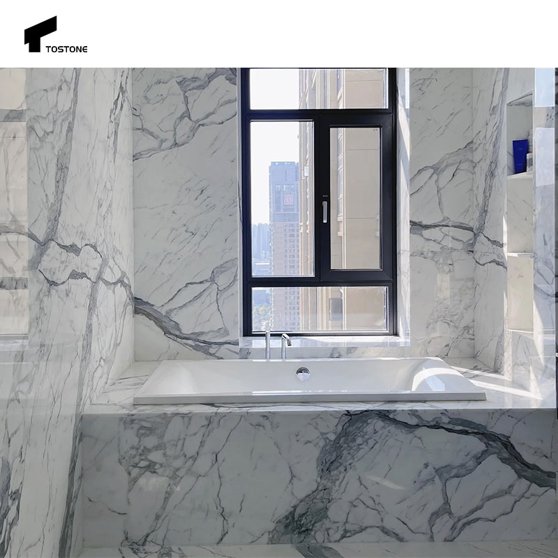 Мраморная ванна Arabescato Corchia прямоугольная