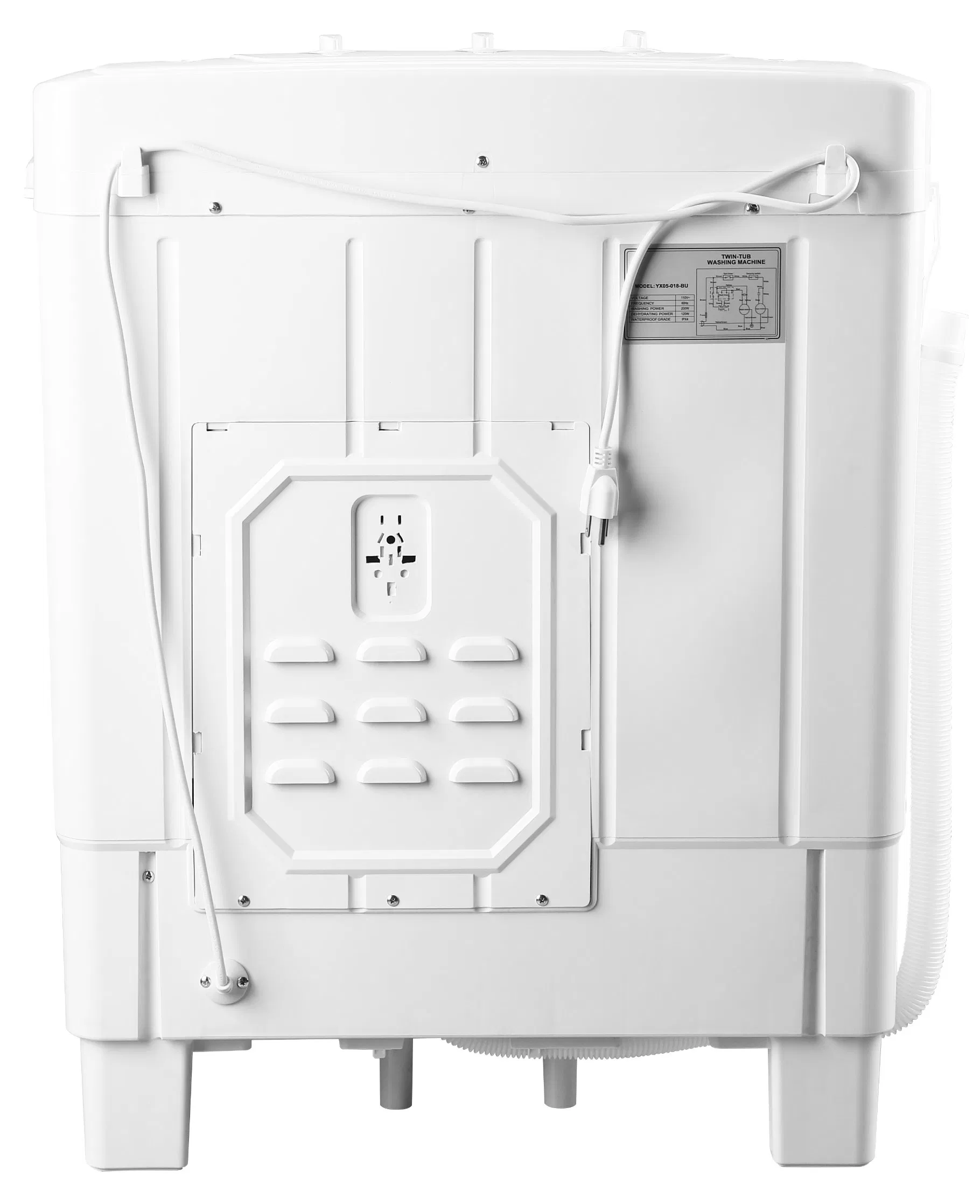 China Factory Direct Sale 6kg Portable Double Tub Semi-Automatic Washing Machine