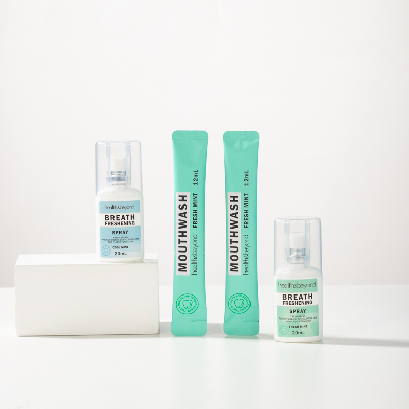 Health&Beyond Colorful Fruity Mild and Moist Formula Clean Mouth Cool and Not Spicy Mouth Spray