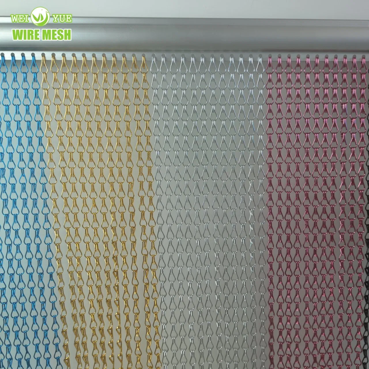 Aluminum Double Hook Chain for Room Door Windows Decoration Hook