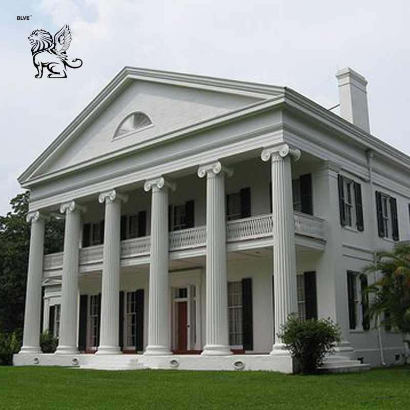 Factory Custom Greece Building Decor House Stone Pillars Design Indoor Marble Greek Ionic Column