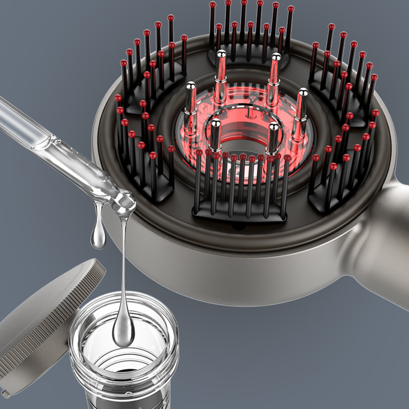 Мини-массажер для головы с красным светом и EMS