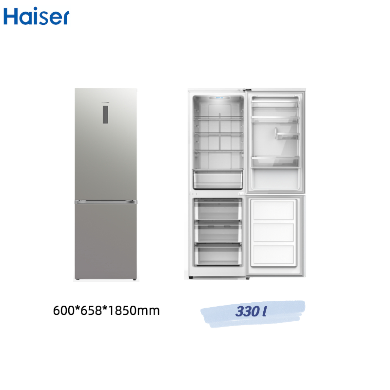 327 Litres Bottom Freezer Refrigerator with Water Dispenser Frost Free Type