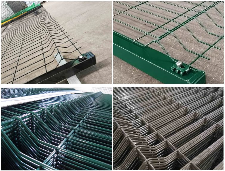 Bending Galvanized Welded Wire Mesh 3D Fence Panel
