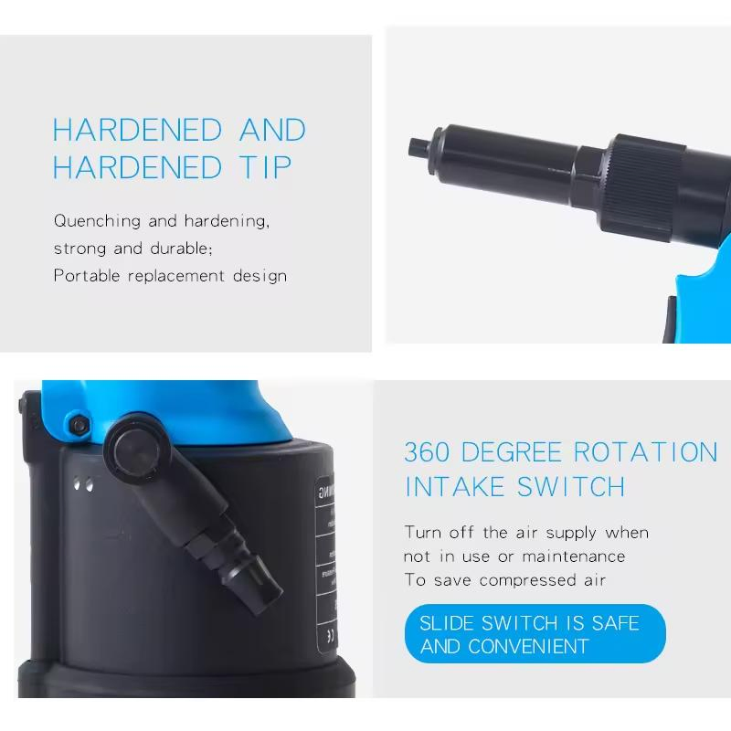 Rl-4000s Automatic Pneumatic Blind Rivet Gun Pull Force Hydraulic Pop Stainless Steel Rivet Nut Tool for 2.4mm 3.2mm 4.0mm