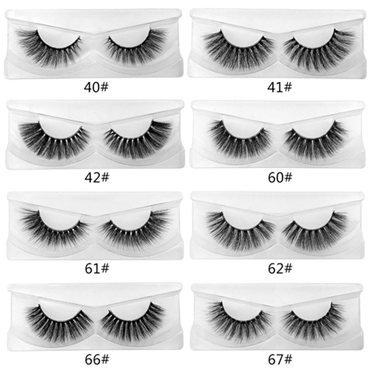 Free Eyelashes Samples Wholesale 12/16mm Real Eyelashes Mink Curly Eyelash Accessories with Packaging