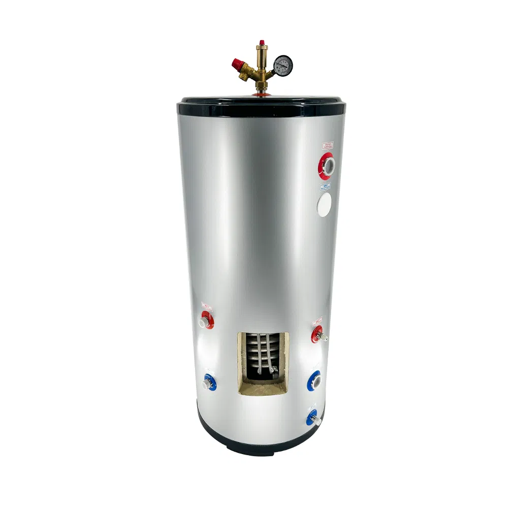 China Dimei 300L Pressurized Heat Pump Water Buffer Tank with Heat Exchanger Coil