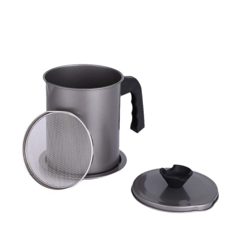 304 Stainless Steel Household Oil Filter Jug Large Capacity with Lid