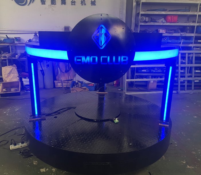 1.5m 1.8m 2m Diameter Revolving Hydraulic Lifting LED DJ Stage