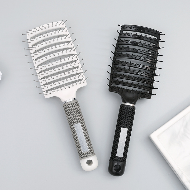 Smooth Health Massage Plastic Big Curved Rib Makeup Comb