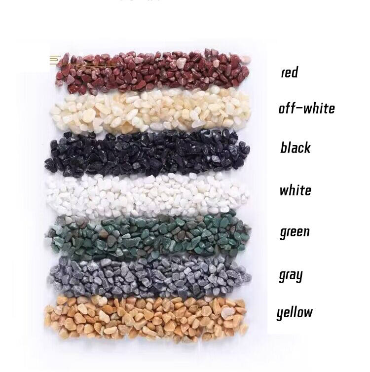 Premium Washed Stone Terrazzo in Green and Red Tones