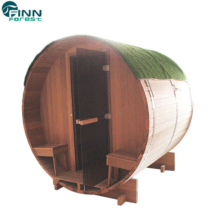 Бочкообразная сауна на 4 человека из кедра