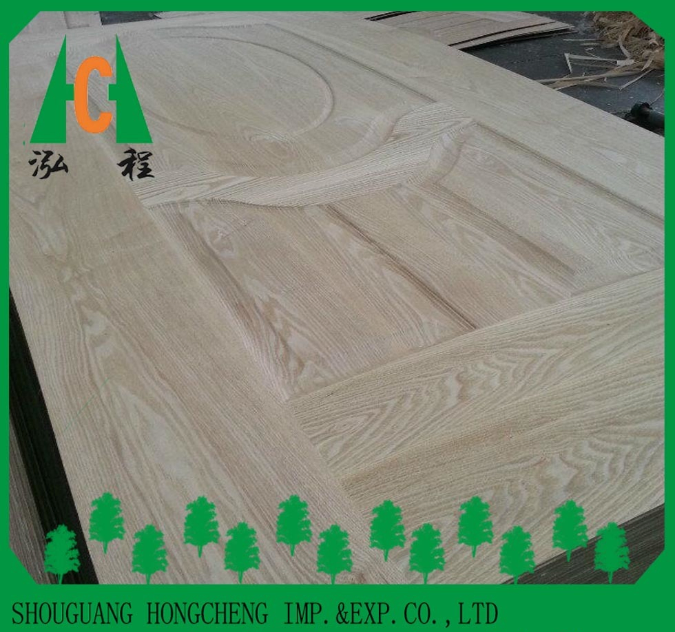 Wood Veneer Raw or Melamine MDF/HDF Moulded Door Skin