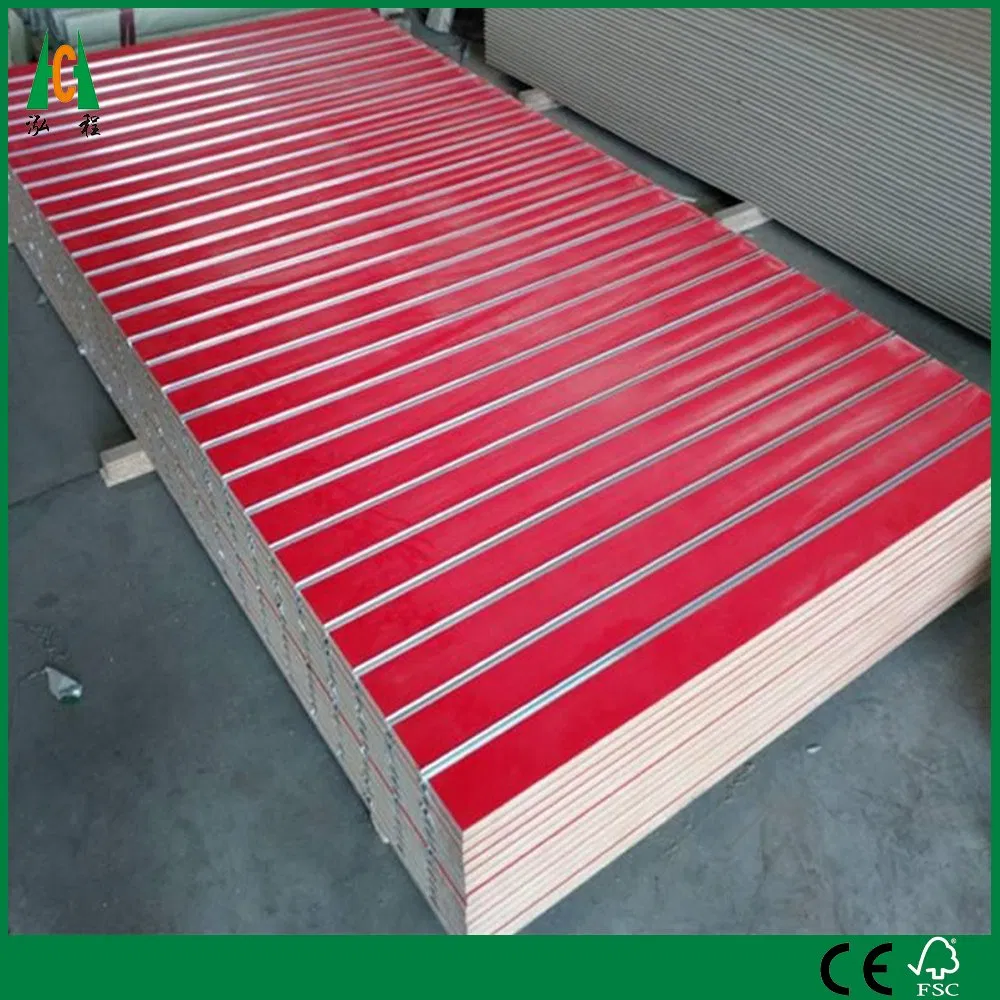 Slatwall Melamine Slotted MDF Board with Aluminum