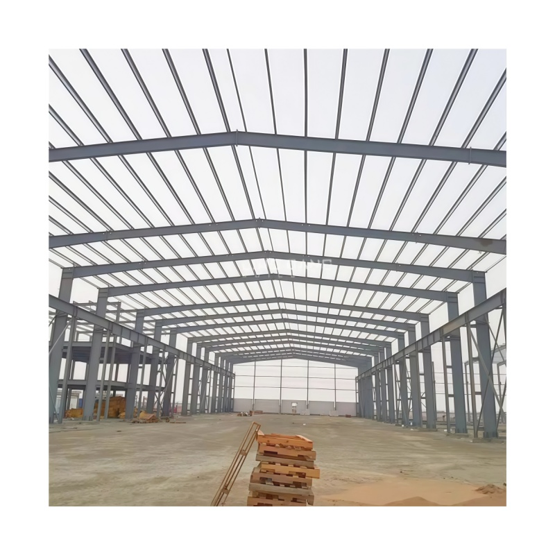 Prefab Storage/Garage/Shed Manufactured Drawing Design Project Hangar/Plant/Metal Sheet Frame Construction Steel Structure Workshop with Galvanized/Painted